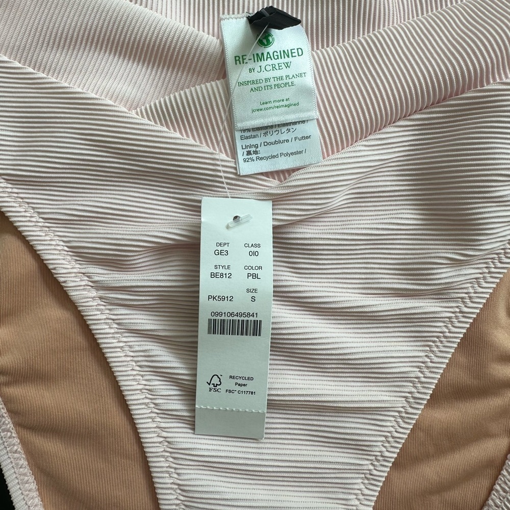 J. Crew Ribbed Crossed Bikini Set - Picture 3 of 6